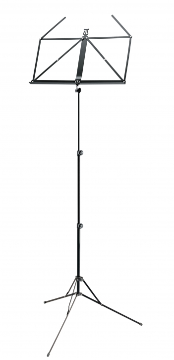 Retractable Music Stand, black metal