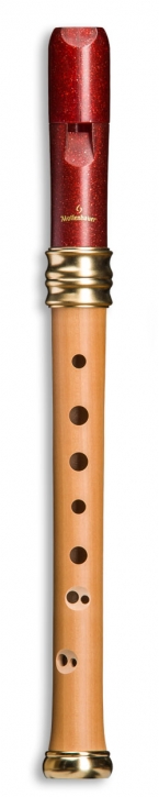 Soprano recorder Mollenhauer 1119R Adri's Traumflöte, pearwood, plastic