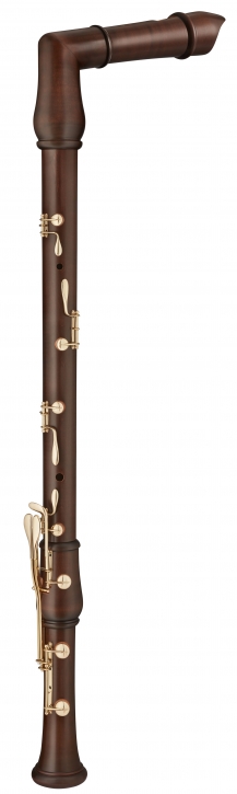Great Bass Recorder Moeck 2641 Flauto Rondo, bent neck, maple stained