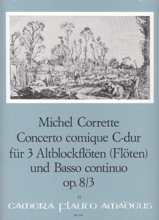 Corrette, Michel - Concerto comique C-dur  3 Altblockflöten und Bc.