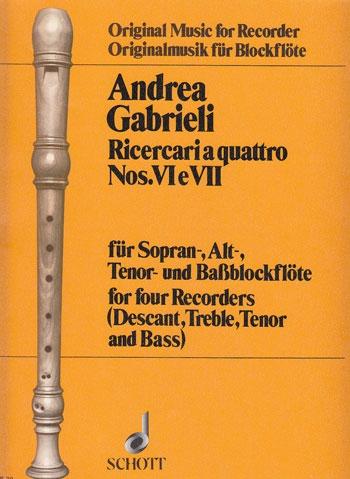 Gabrieli, Giovanni - Ricercari a quatro - SATB