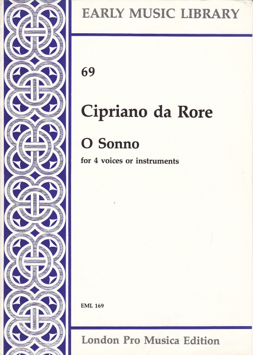 Rore, Cipriano de - O sonno - SATB