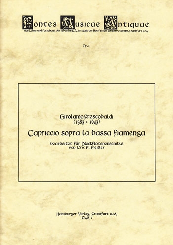 Frescobaldi, Girolamo - Capriccio sopra la bassa fiamenga - SATB