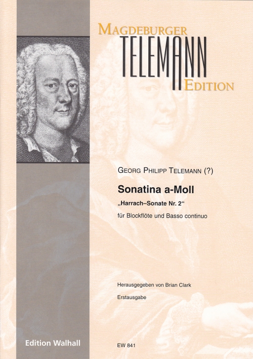 Telemann, Georg Philipp - Sonatina a-moll - Altblockflöte und Basso continuo