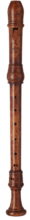 treble recorder Moeck 5325 Stanesby, 442 Hz, boxwood stained