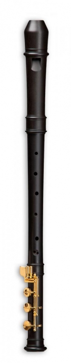 Moderne Altblockflöte Mollenhauer 5924E mit E-Fuß, Grenadill