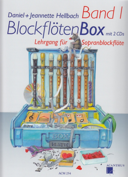 Hellbach, Daniel - BlockflötenBox  1 -  Lehrgang für Sopranblockflöte mit CD