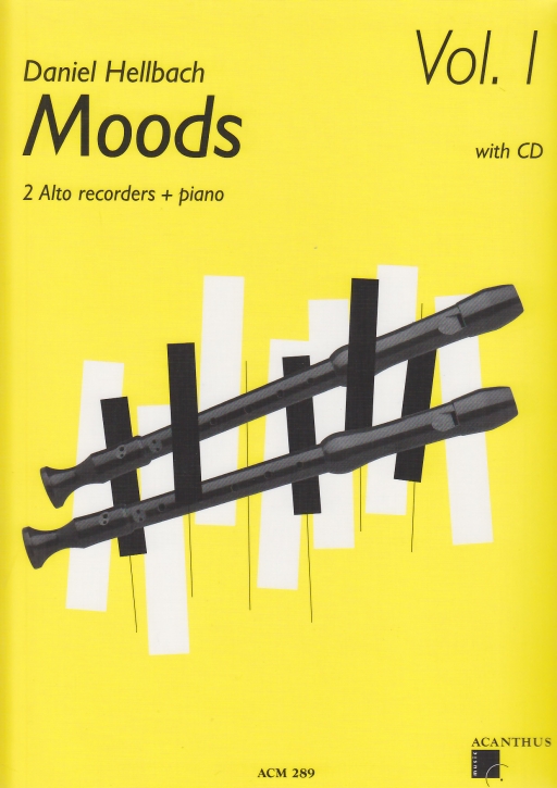 Hellbach, Daniel - Moods Vol. I - 2 treble recorders, Piano + CD