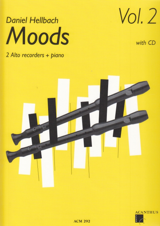 Hellbach, Daniel - Moods Vol. 2 - 2 treble recorders, Piano + CD