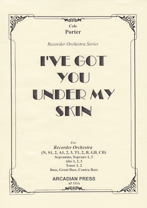 Porter, Cole - I've Got You Under My Skin - Recorder Orchestra