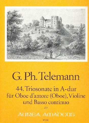 Telemann, Georg Philipp - 44. Triosonate A-dur  - Oboe d'amore, Violine und Bc.