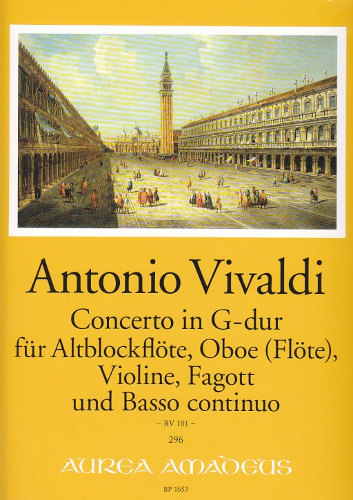 Vivaldi, Antonio - Concerto G-dur - Altbfl./Oboe/Violine/Fagott und Bc