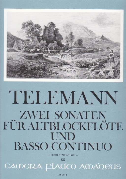Telemann, Georg Philipp - Zwei Sonaten - Altblockflöte und Basso continuo
