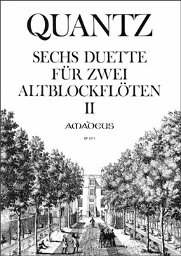 Quantz, Johann Joachim - Sechs Duette -  Heft 2 - 2 Altblockflöten