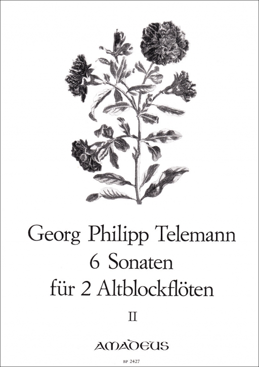 Telemann, Georg Philipp - Sechs Sonaten -  Band 2 2 Altblockflöten
