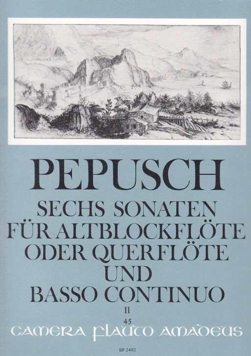 Pepusch, Johann Christoph - Sechs Sonaten Band 2 - Altblockflöte und Basso continuo