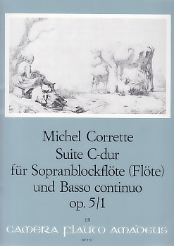 Corrette, Michel - Suite C-dur op. 5 Nr.1 - Sopranblockflöte und Basso continuo