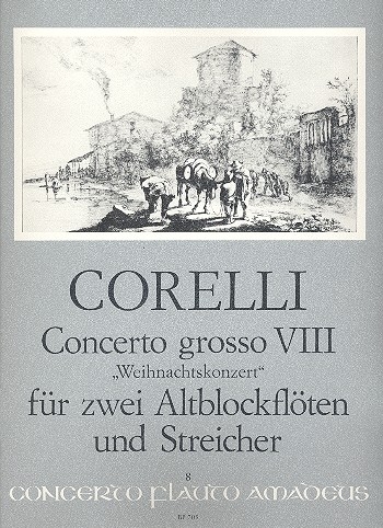 Corelli, Arcangelo - Concerto for christmas g-minor - 2 treble recorders, strings and Bc.