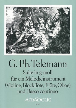 Telemann, Georg Philipp - Suite g-moll - Sopranblockflöte und Basso continuo
