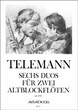 Telemann, Georg Philipp - Sechs Duos  - 2 Altblockflöten