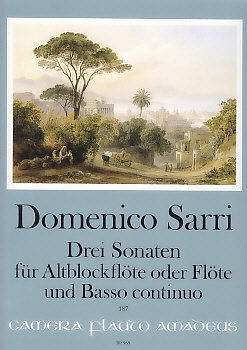Sarri, Domenico - Drei Sonaten - Altblockflöte und Basso continuo