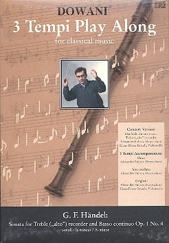 Händel, Georg Friedrich - Sonate op.1 Nr. 4 a-moll - Altblockflöte + CD