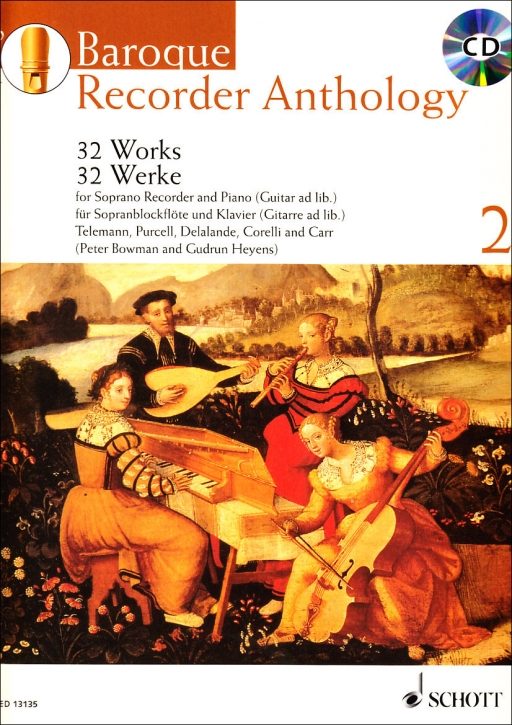 Baroque Recorder Anthology  2 - Sopranblockflöte und Klavier + CD/ Bowmann, Peter/Heyens, Gudrun