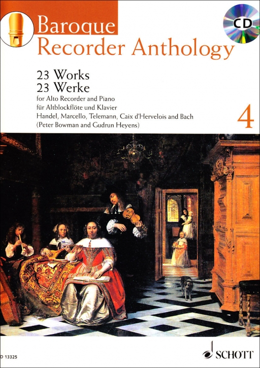 Bowmann, Peter / Heyens, Gudrun - Baroque Recorder Anthology  4 -  treble recorder + CD