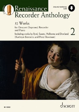 Renaissance Recorder Anthology 2 - Sopranblockflöte und Klavier + Online Audio