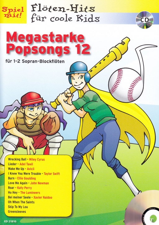 Spiel mit! Flöten-Hits  für coole Kids - Megastarke Popsongs 9 - 2 Sopranblockflöten + CD