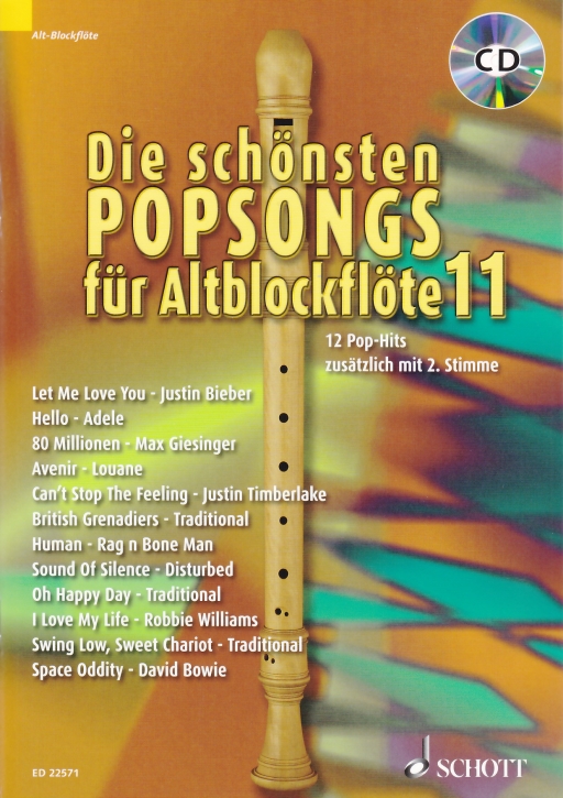 Bye, Uwe - Die schönsten Popsongs Band 11 - 2 Altblockflöten + Online Audio
