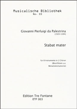 Palestrina, Giovanni Pierluigi da - Stabat mater - SATB + SATB