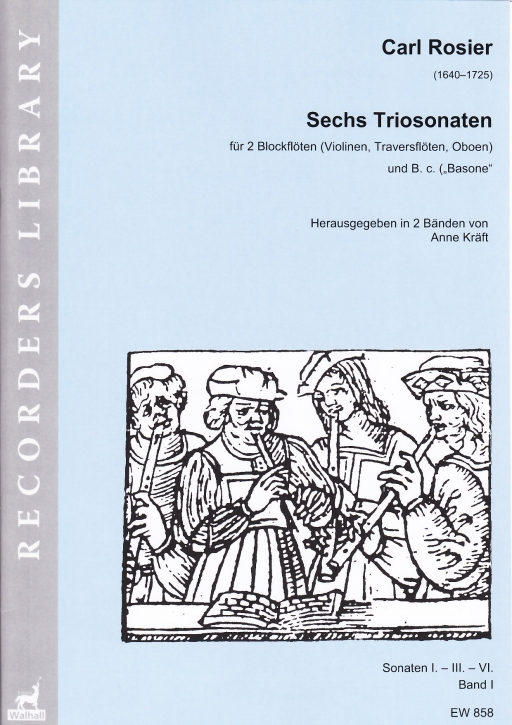 Rosier, Carl - Sechs Triosonaten - Band 1 - 2 Altblockflöten und Basso continuo