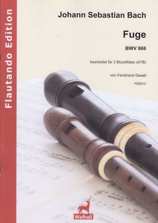 Bach, Johann Sebastian  - Fuga B flat major -  BWV 866 - ATB