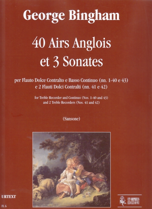 Bingham, George - 40 Airs Anglois et 3 Sonates - Treble and BC