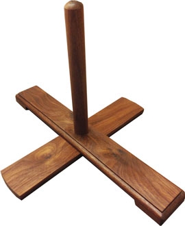 Great bass recorder-Stand, made of walnut<br><br><b>NEW !</b>