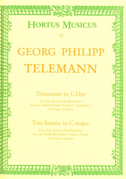 Telemann, Georg Philipp - Triosonate C-dur - 2 Altblockflöten und Bc.