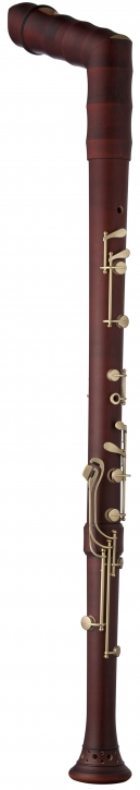 great bass recorder Kueng 2722 Superio, bend neck, maple stained