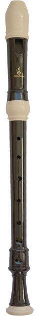treble recorder Kulossa MRA-1B, plastic brown/white