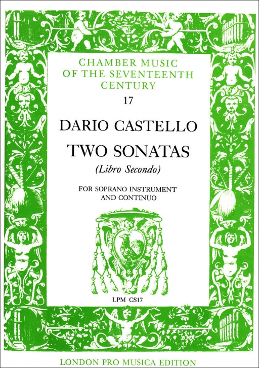 Castello, Dario - Zwei Sonaten (Libro Secondo) - Sopranblockflöte und Basso continuo