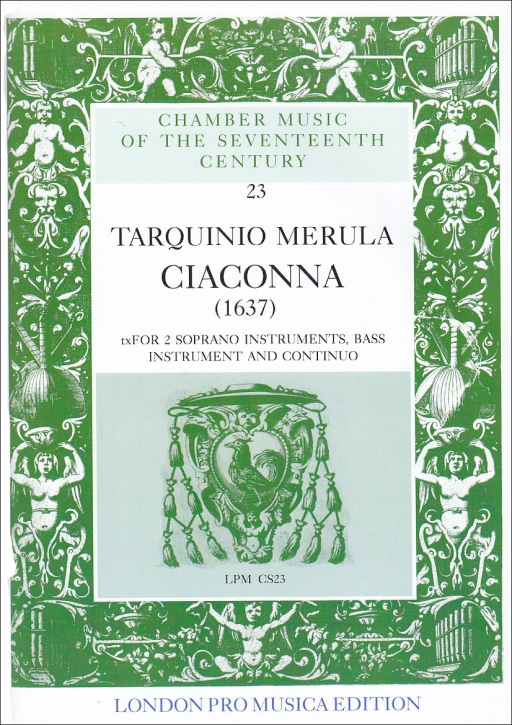 Merula, Tarquinio - Ciaconna - 2 Sopranblockflöten und Basso continuo