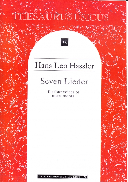 Hassler, Hans Leo - seven somngs - SATB
