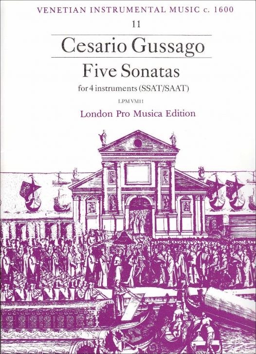 Gussago, Cesario - Five Sonatas - SAAT oder SSAT