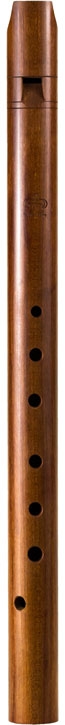 Treble recorder (g) Löbner medieval, 442 Hz, maple/plum