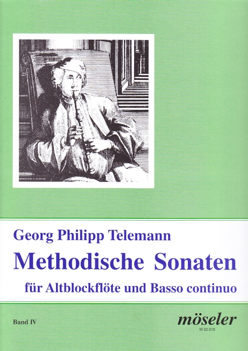 Telemann, Georg Philipp - Methodische Sonaten Band 4 - Altblockflöte und Basso continuo