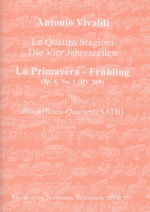 Vivaldi, Antonio - Concerto Op. 8, 1 „La Primavera - Frühling“  RV 269  - SATB