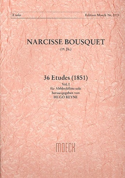 Bousquet, Narcisse - 36 Etüden für Altblockflöte -  Band 1
