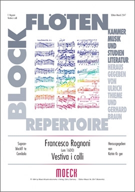 Rognoni, Francesco - Festiva i colli - Sopranblockflöte und Basso continuo