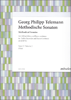 Telemann, Georg Philipp - Methodische Sonaten Band 2 - Altblockflöte und Basso continuo