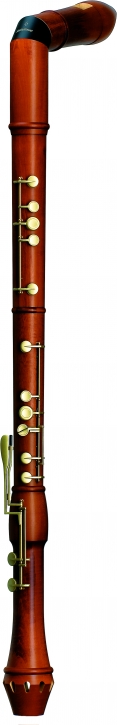 Great Bass Recorder Mollenhauer 2646K Canta, bend neck, pearwood